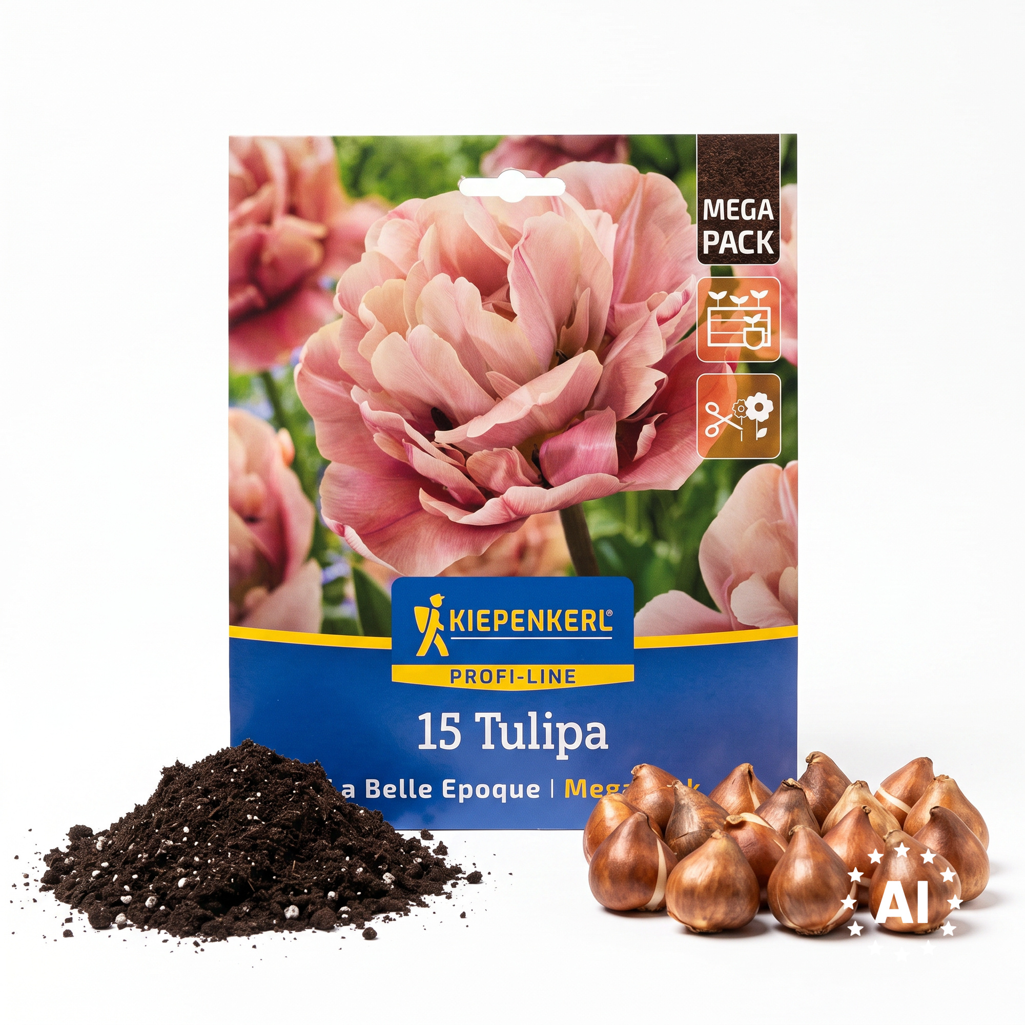 Mega-Pack Gefüllte Späte Tulpen La Belle Epoque