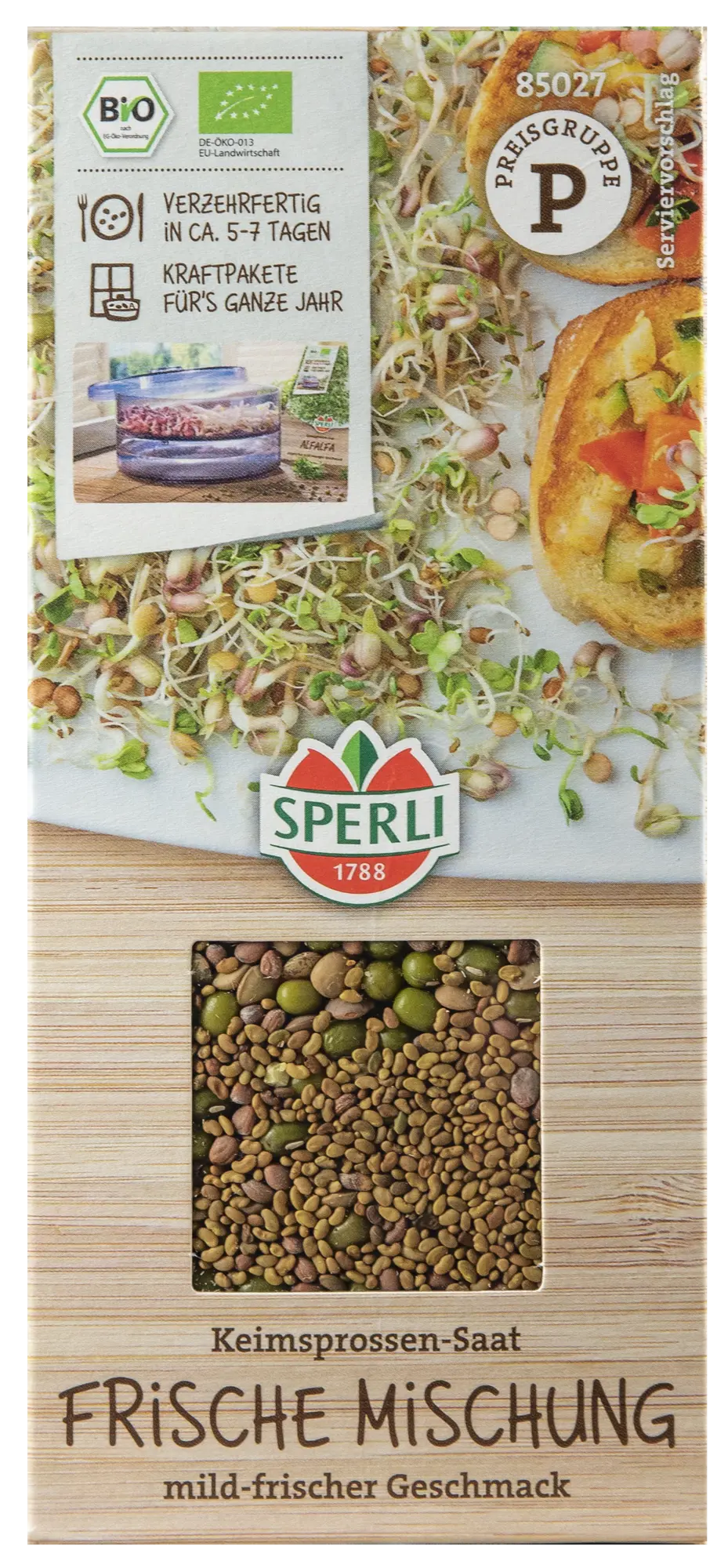 BIO Keimsprossen-Saat Frische Mischung
