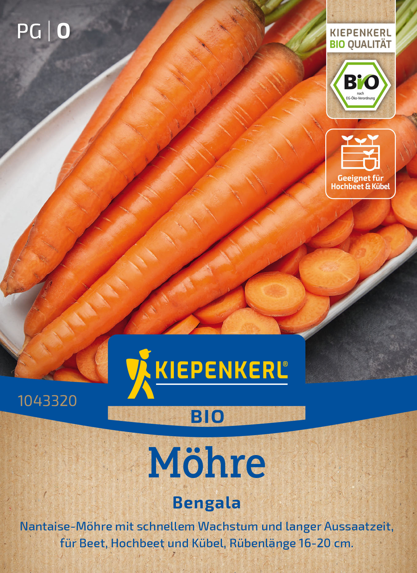 BIO Möhrensamen Nantaise-Möhre, F1