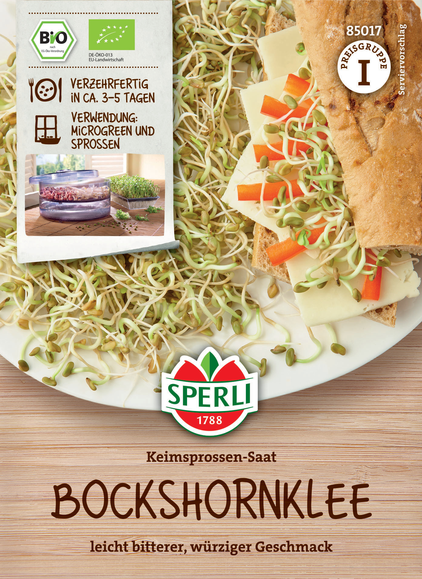 BIO Keimsprossen-Saat Bockshornklee