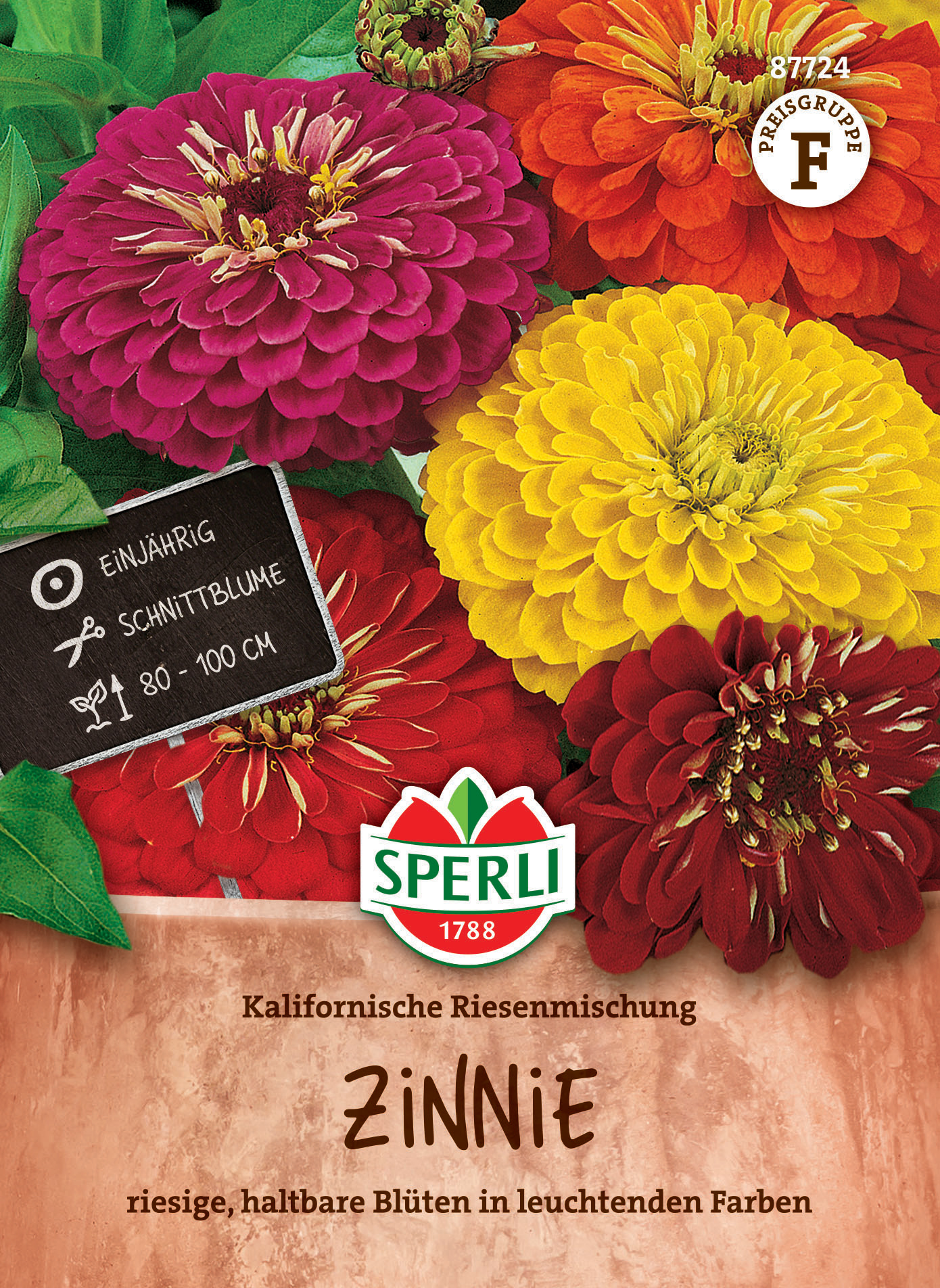 Zinniensamen Kalifornische Riesenmischung