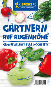 Bunte Gemüse auf weißem Holz Hintergrund, Radieschen, Paprika, Kohl, Basilikum, Karotte, Zeichnungen.