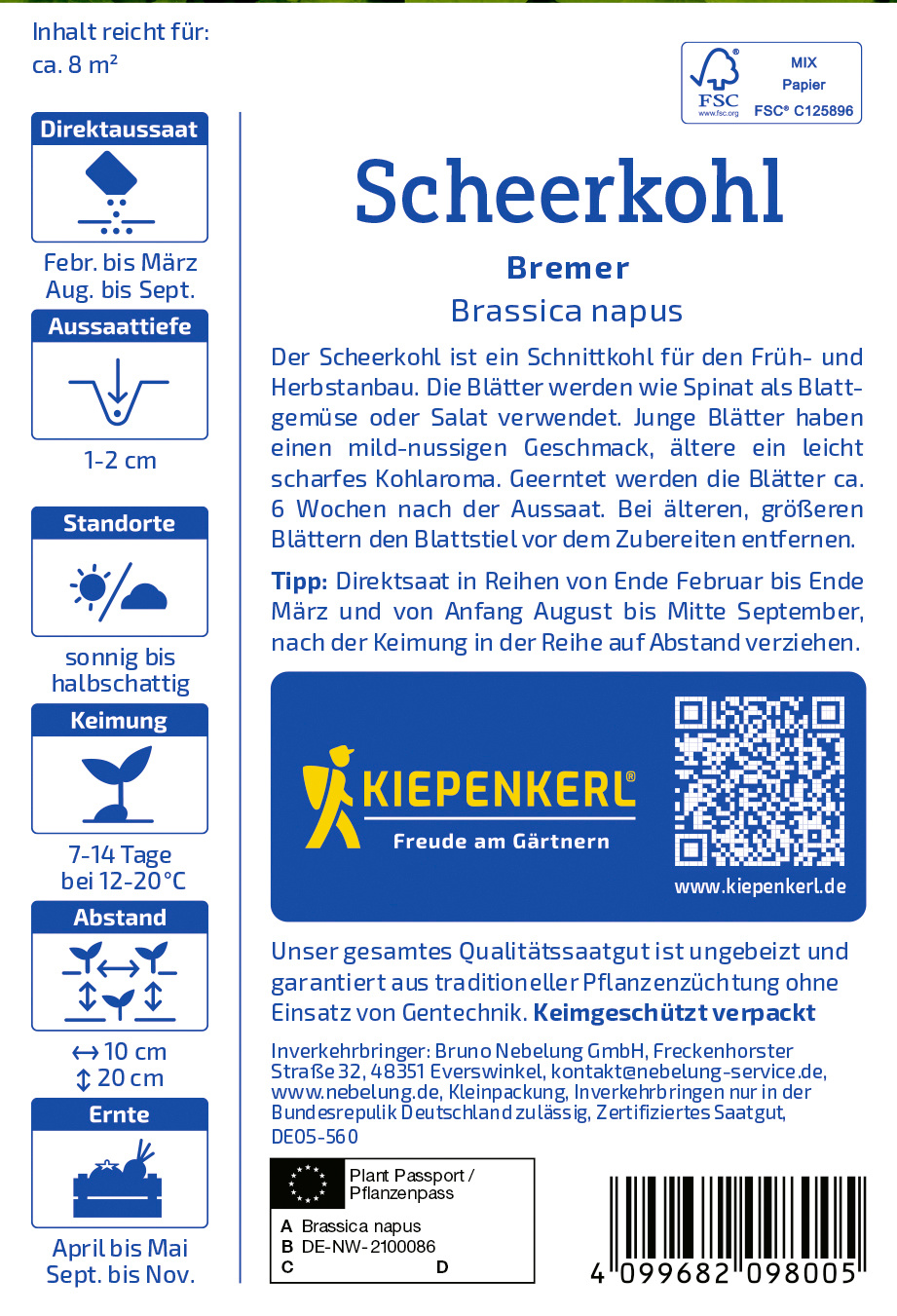 Scheerkohlsamen Licapo
