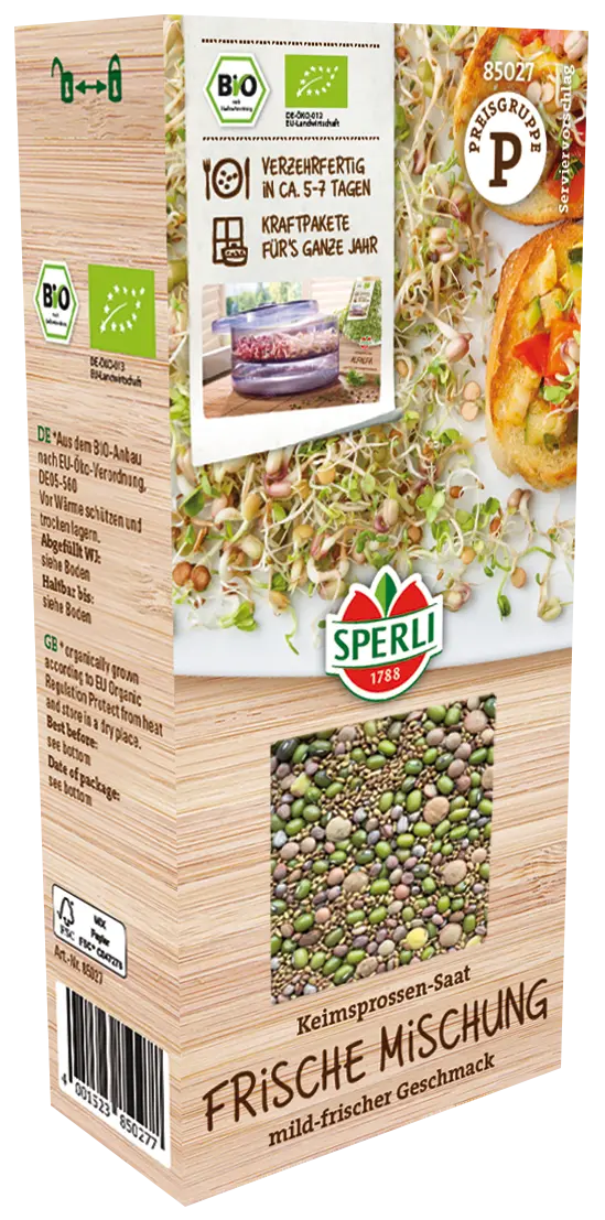 BIO Keimsprossen-Saat Frische Mischung