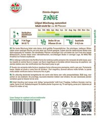 Zinniensamen Liliput Mischung