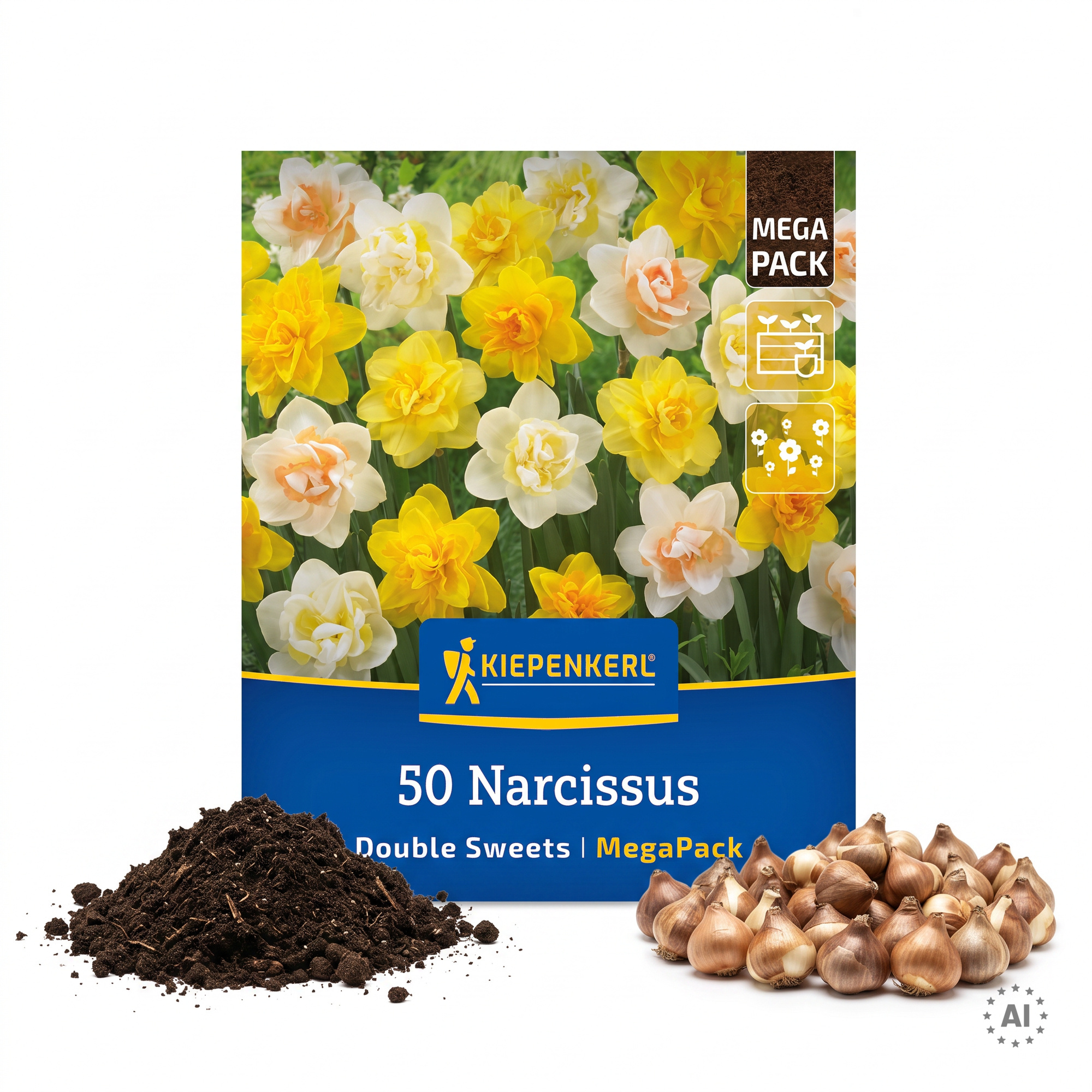 Mega-Pack Gefüllte Narzissen Mischung Double Sweets