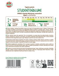 Studentenblumensamen SPERLI's Sparky Mischung