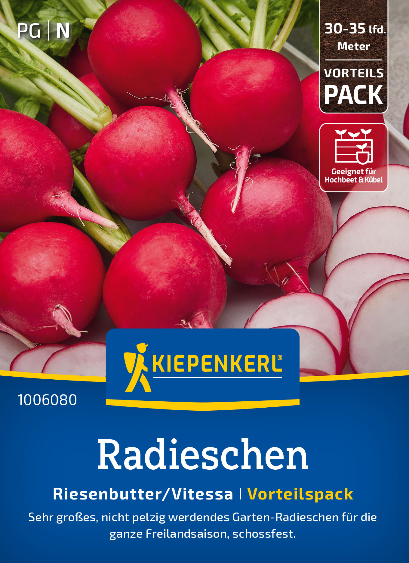 Radieschensamen Riesenbutter/Vitessa, Vorteilspackung