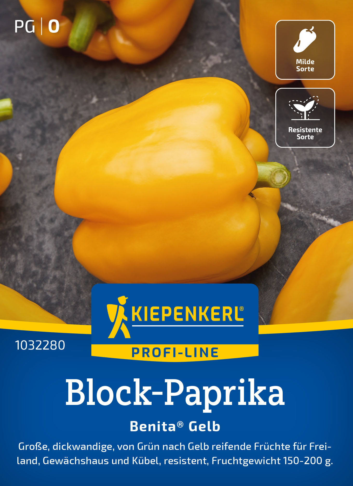 Block-Paprikasamen Benita Gelb®, F1 