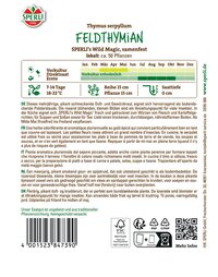 Feldthymiansamen SPERLI's Wild Magic
