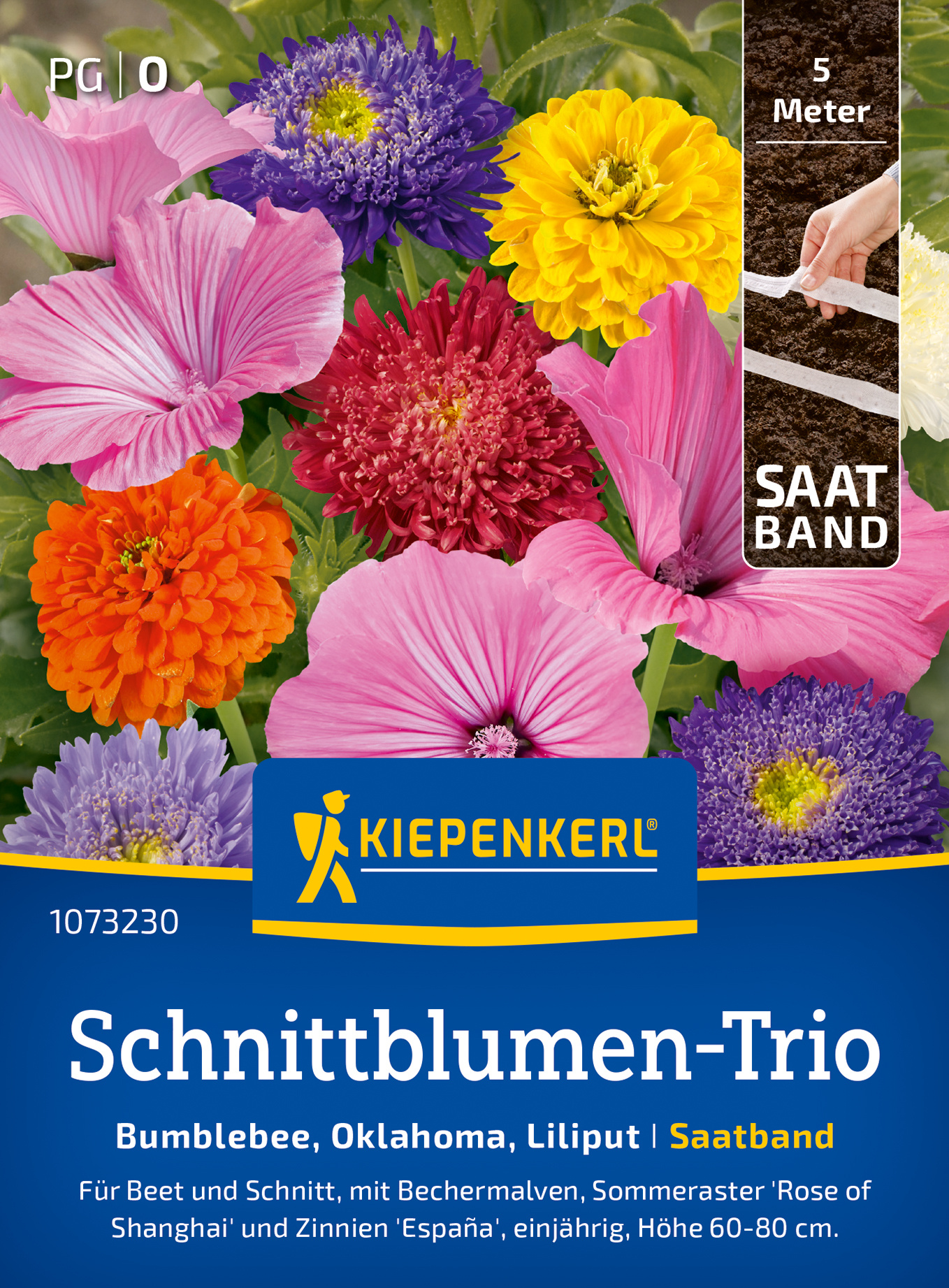 Schnittblumensamen-Trio Schnittblumen-Trio, Saatband