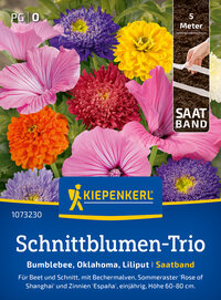 Schnittblumensamen-Trio Schnittblumen-Trio, Saatband