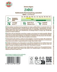 Zinniensamen Kalifornische Riesenmischung