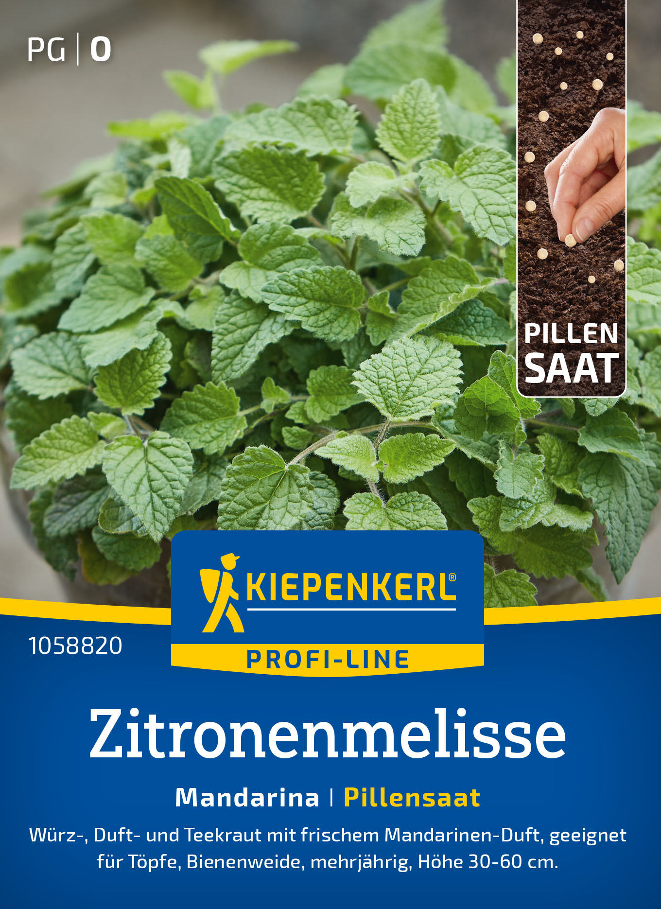 Zitronenmelissesamen Mandarina, Pillensaat