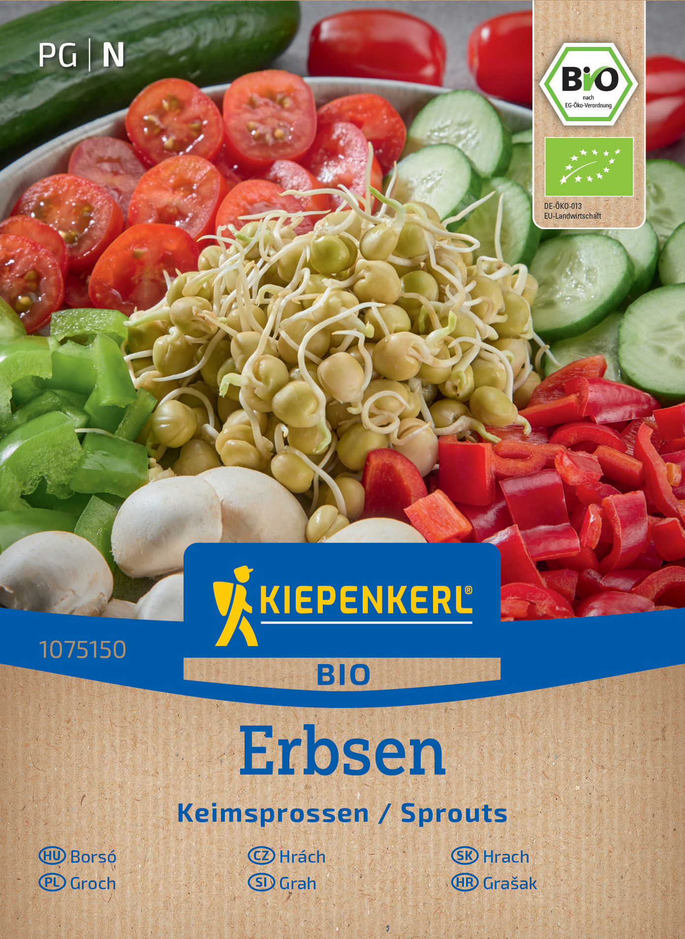 BIO Keimsprossen-Saat Erbsensamen