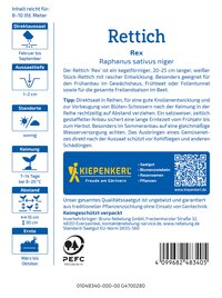 Paketschein mit Text, QR-Code, Barcode, Logo, Icons und Kontaktinformationen.