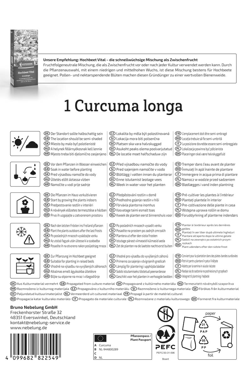 Kurkuma Curcuma longa