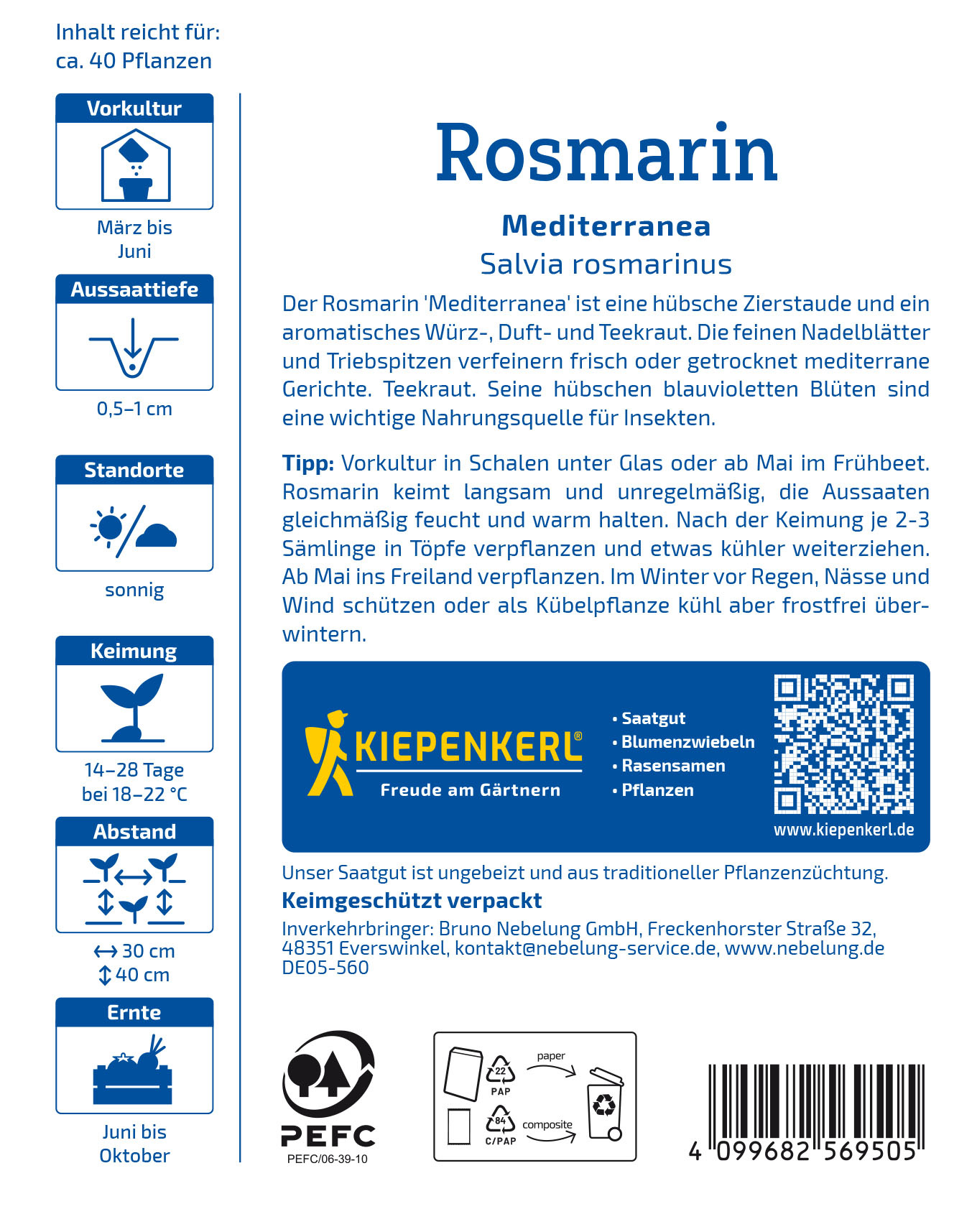 Rosmarinsamen Mediterranea