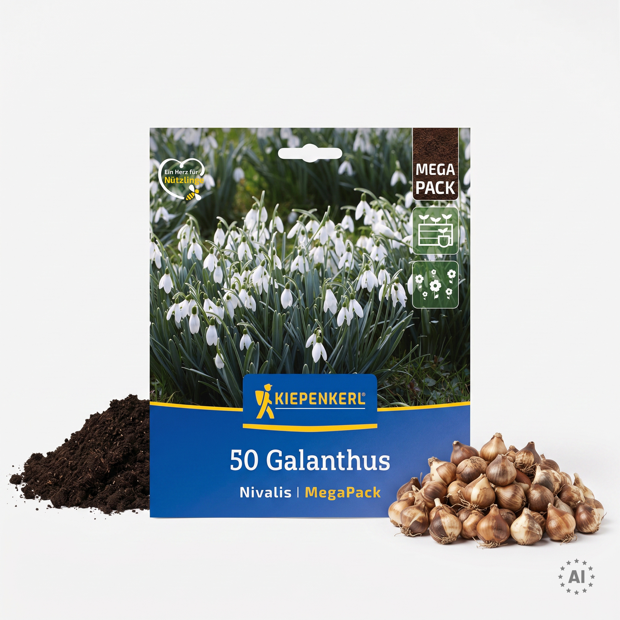 Mega-Pack Schneeglöckchen Galanthus nivalis