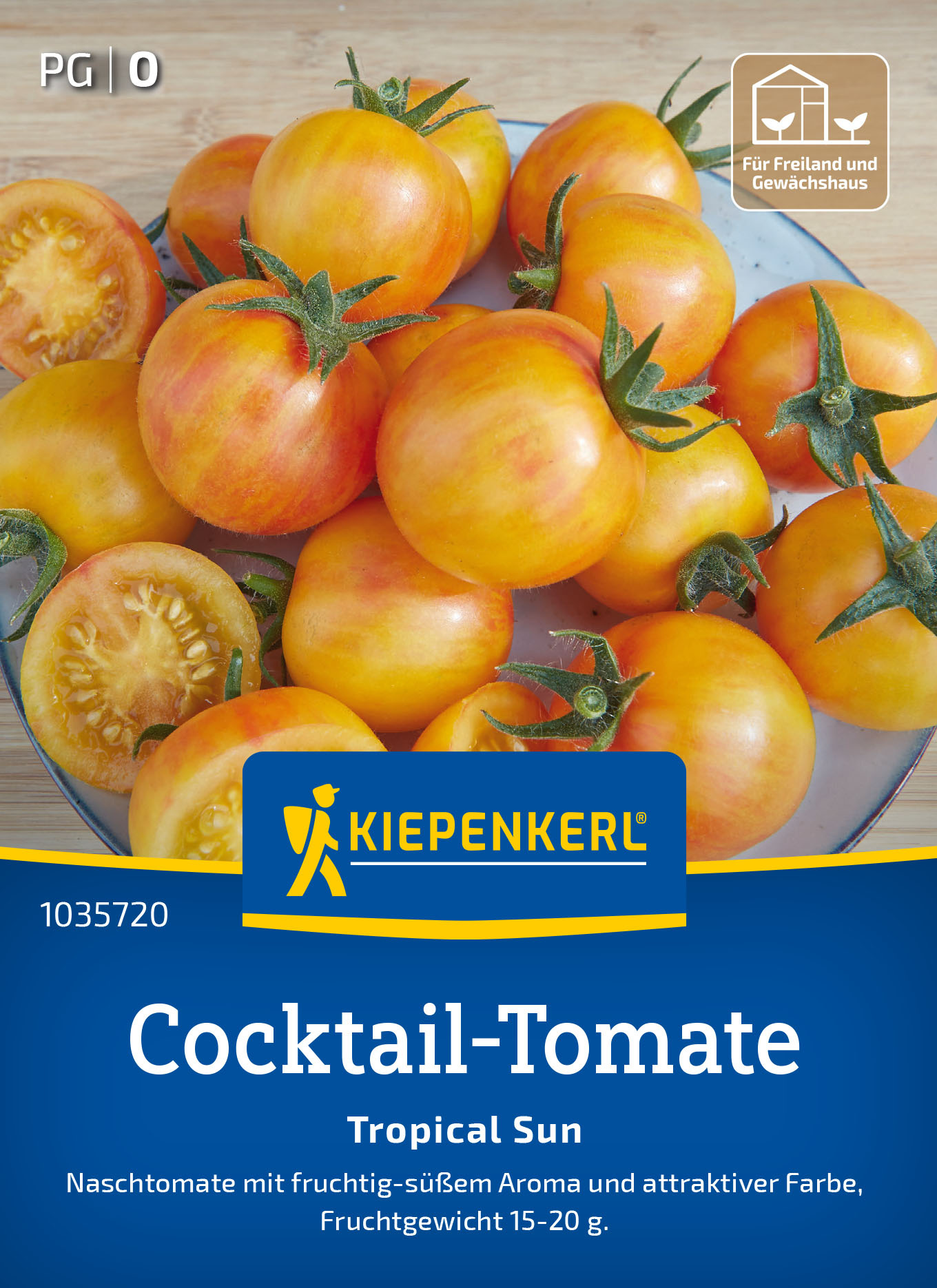 Cocktail-Tomatensamen Tropical Sun, F1