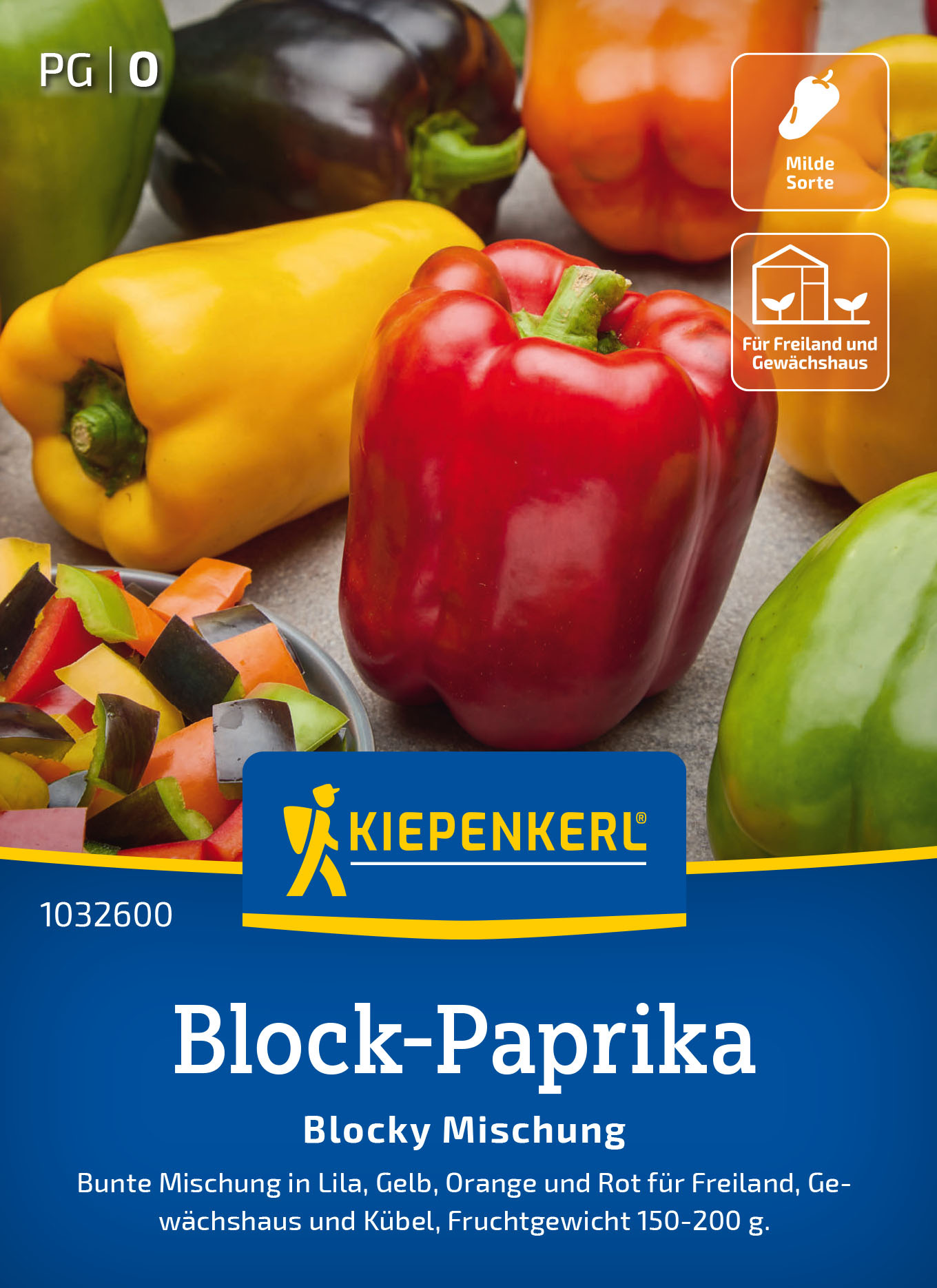 Block-Paprikasamen Blocky Mischung, F1