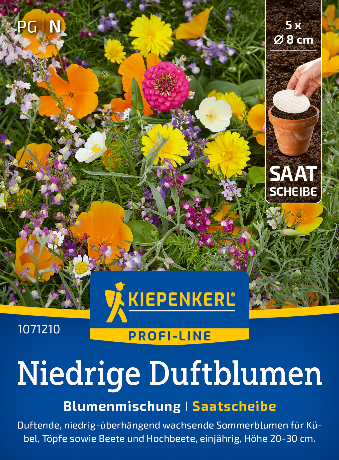 Blumensamen-Mischung Niedrige Duftblumen, Saatscheibe