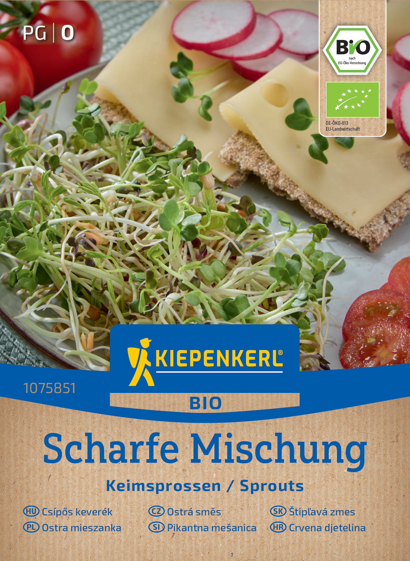 BIO Keimsprossen-Saat Scharfe Mischung
