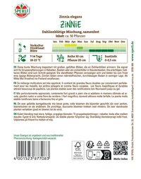 Zinniensamen Dahlienblütige Mischung