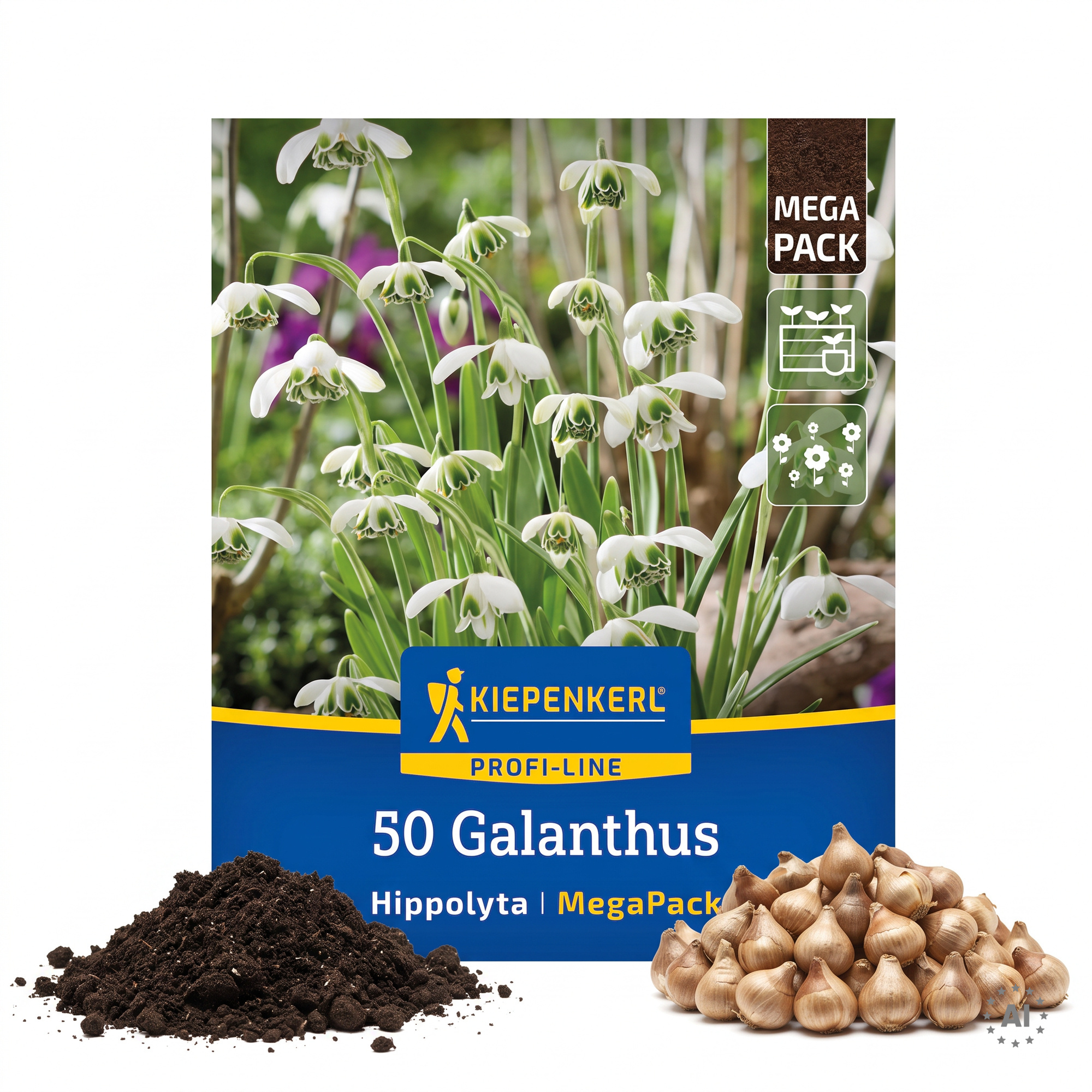 Mega-Pack Gefüllte Schneeglöckchen Hippolyta