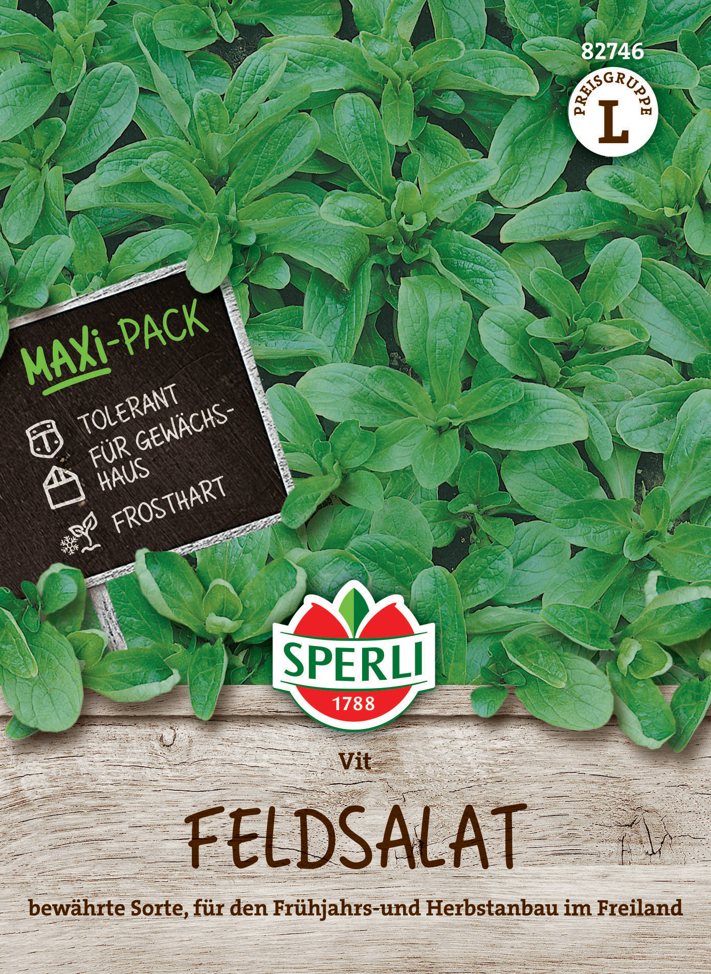 Feldsalatsamen Vit, MaxiPack 20g