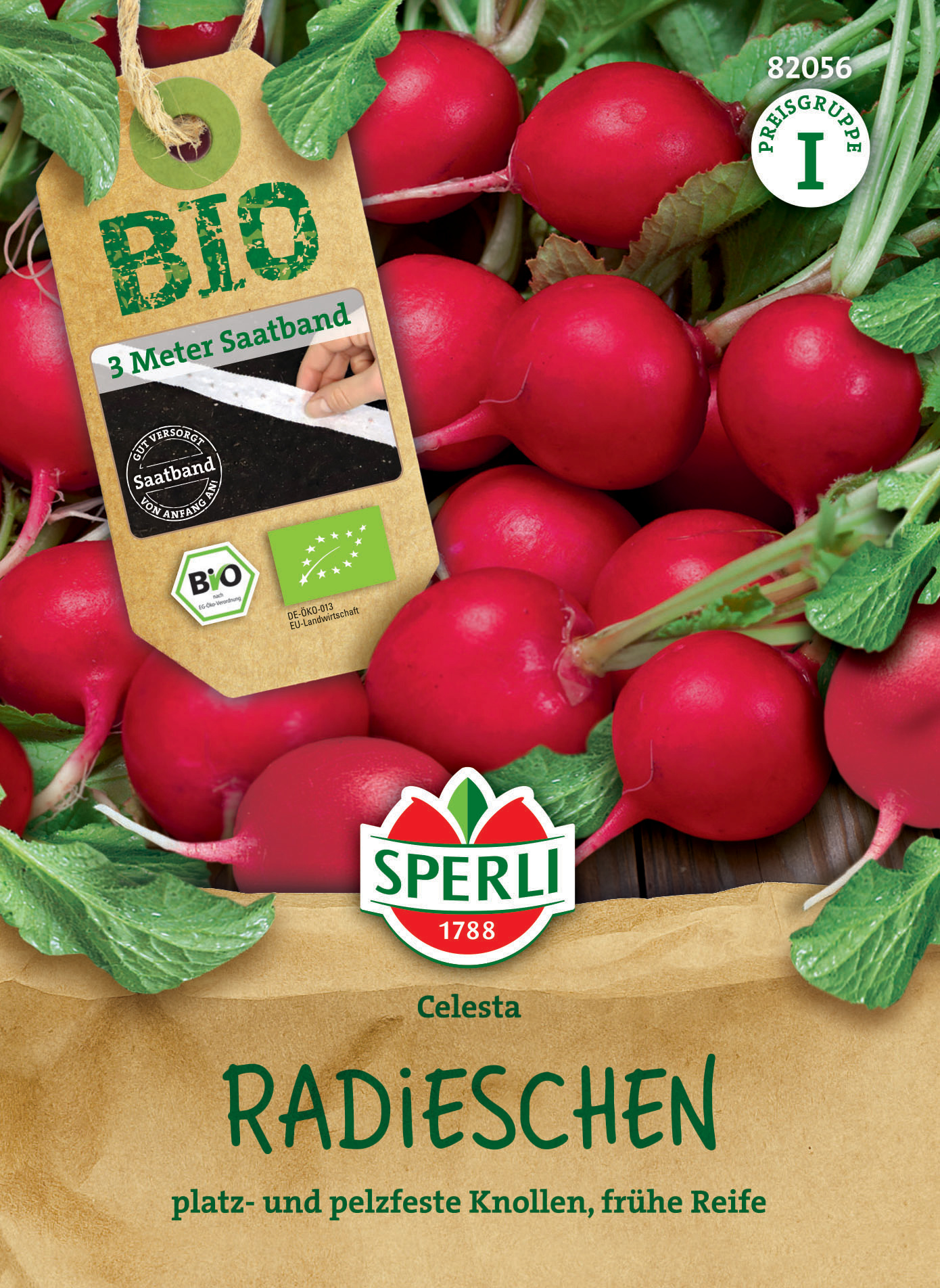 BIO Radieschensamen, Saatband