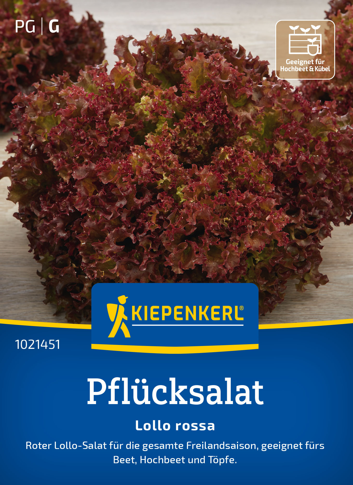 Pflücksalatsamen Lollo rossa