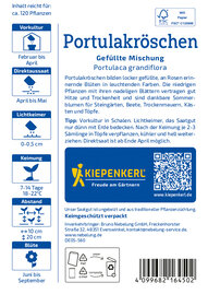 Portulakröschensamen Gefüllte Mischung