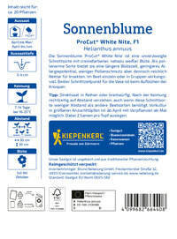 Sonnenblumensamen ProCut® White Nite, F1