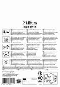 Anleitungstext, Pflanze, Symbole für Pflegehinweise, Kontaktangaben, Barcodes, Recycling- und Verpackungssymbole