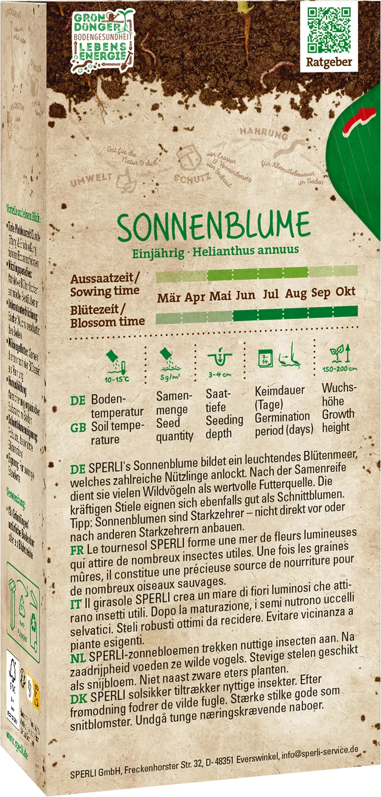 SPERLI's Sonnenblume, 0,125 kg