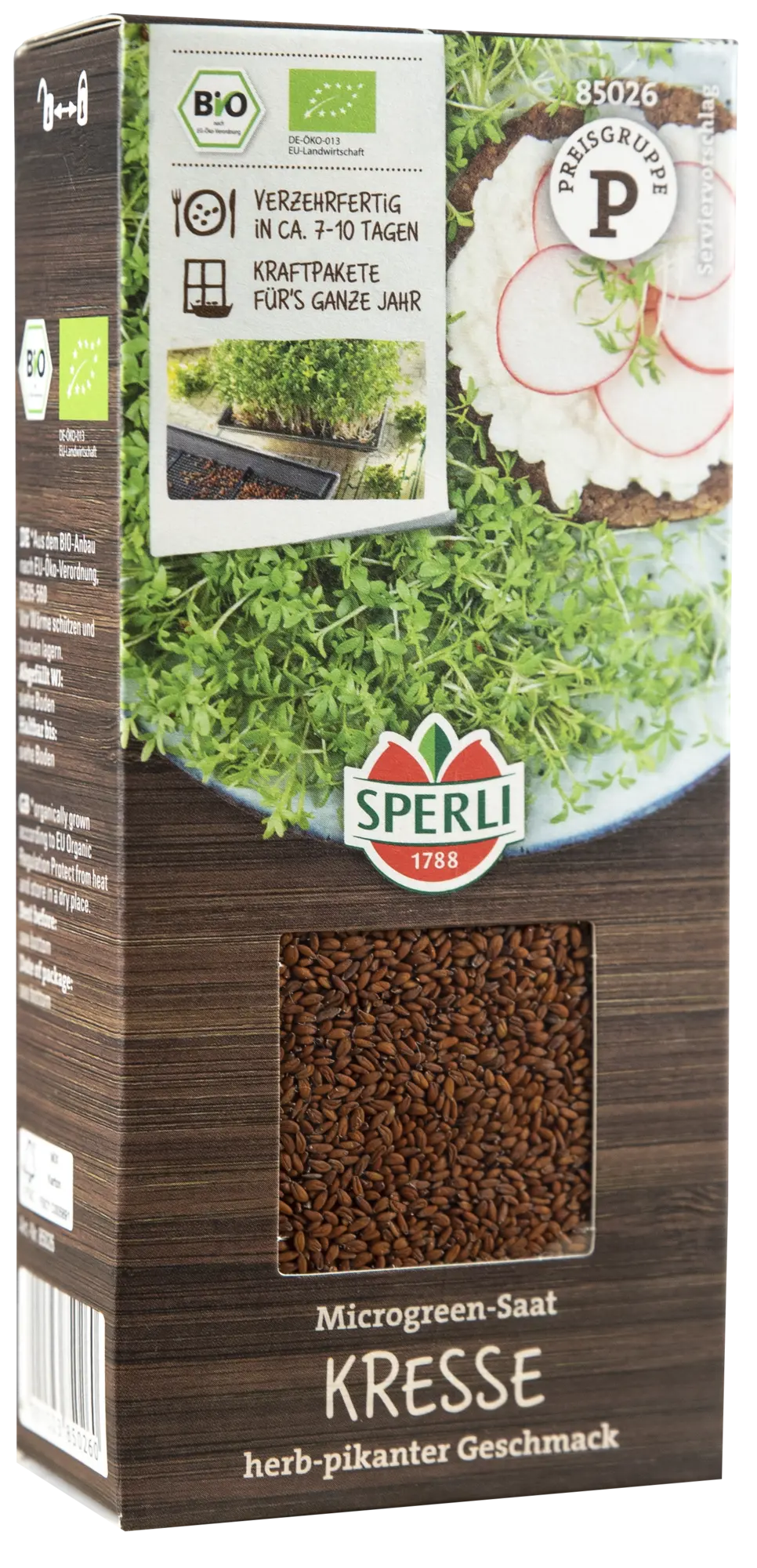 BIO Microgreen-Saat Kresse