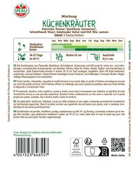 Küchenkräutersamen, Saatscheibe