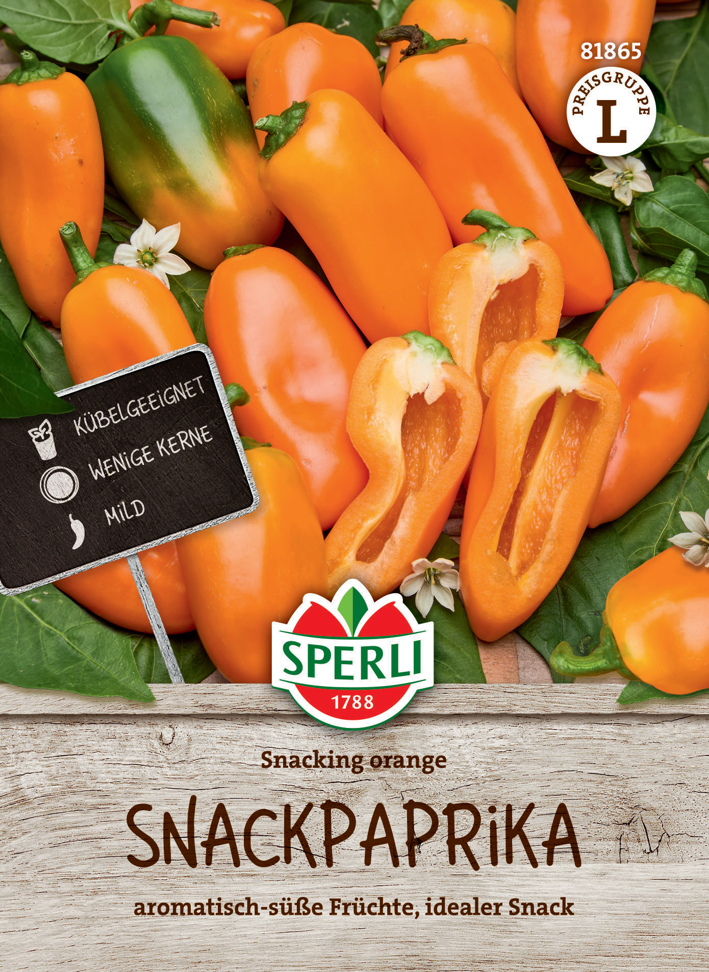 Paprikasamen SPERLI's Fitness orange, F1