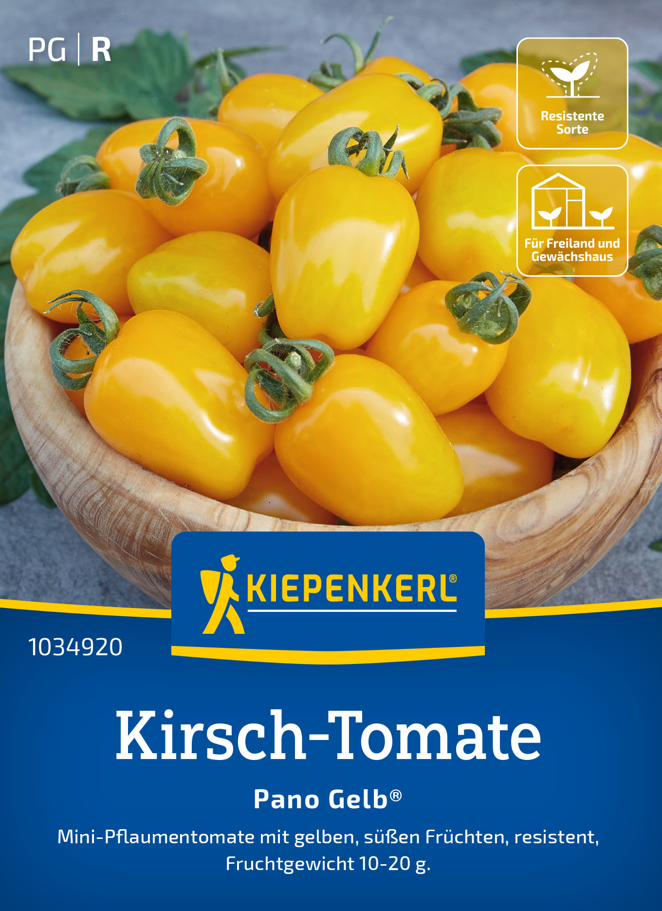 Kirsch-Tomatensamen Pano Gelb®, F1 