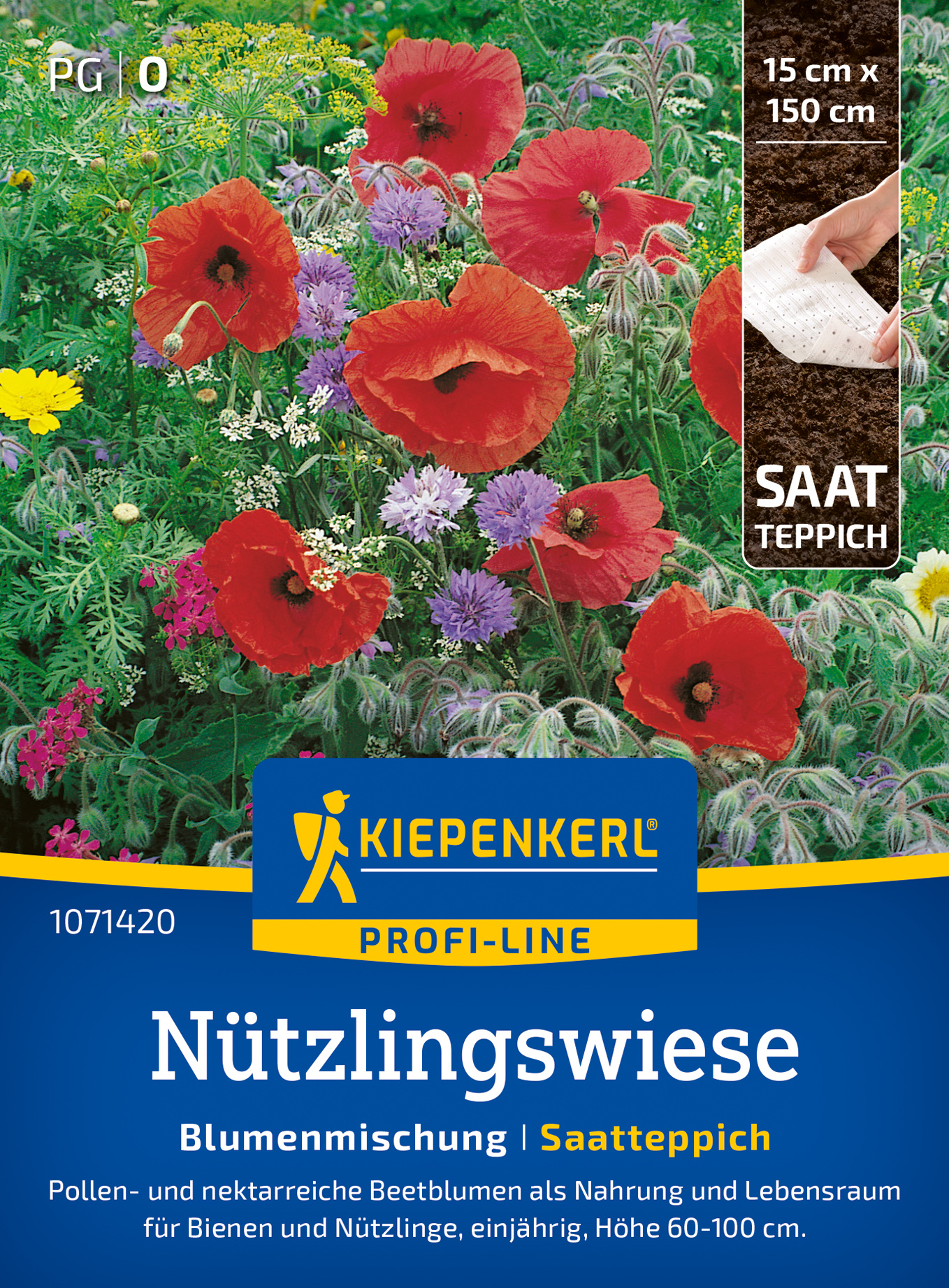 Blumensamen-Mischung Nützlingswiese, Saatteppich 
