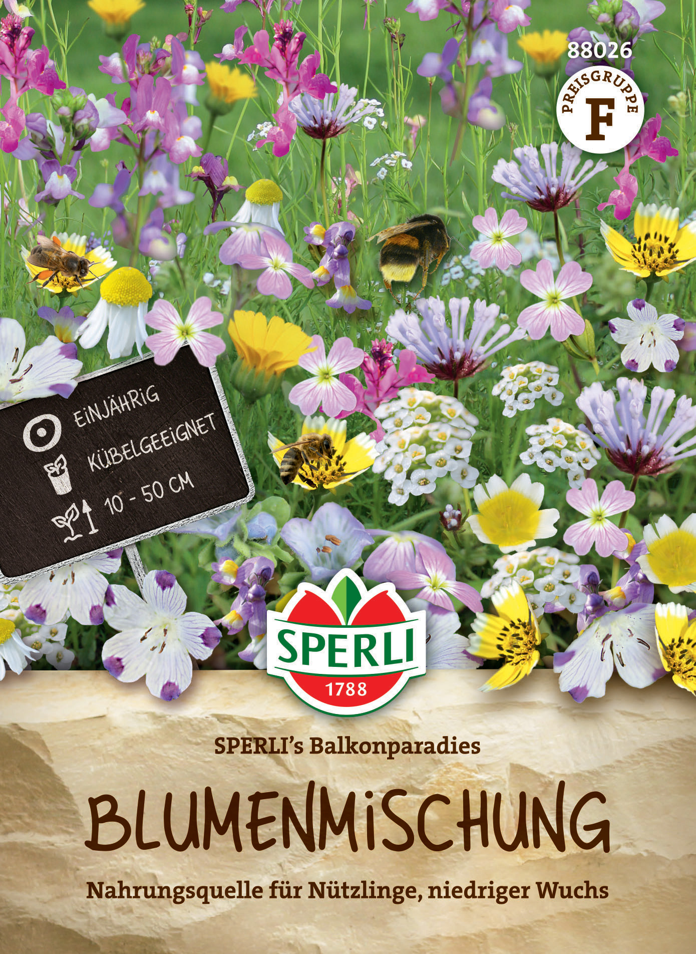 Blumensamen-Mischung SPERLI's Balkon-Nützlingsparadies