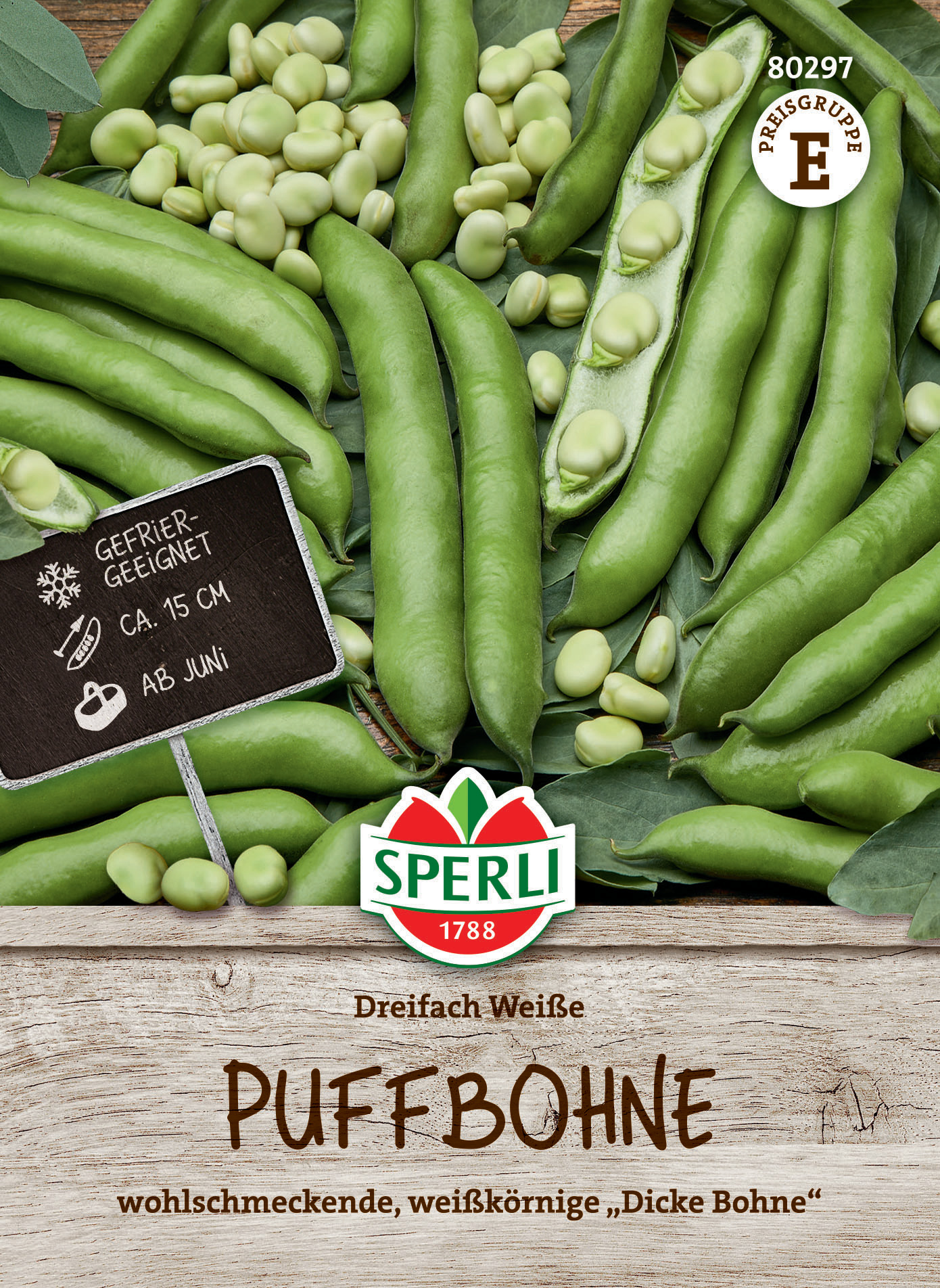 Puffbohnensamen Dreifach Weiße
