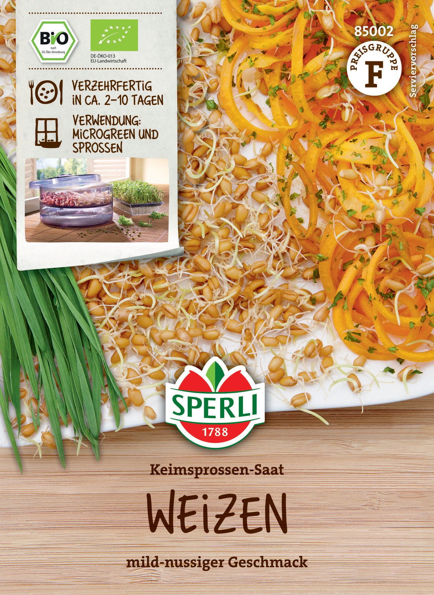 BIO Keimsprossen-Saat Weizen