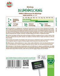 Blumenmischung mit Wildblumen, verrwandte Gartenblumen und Schnittblumen, für circa 2 Quadratmeter, jetzt pflanzen.