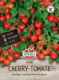 Cherrytomaten, rote, buschige, niedrige Wuchs bis 40 cm