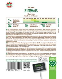 Bild mit Pflanze, Spargelgrün, Label mit Logo und Text.