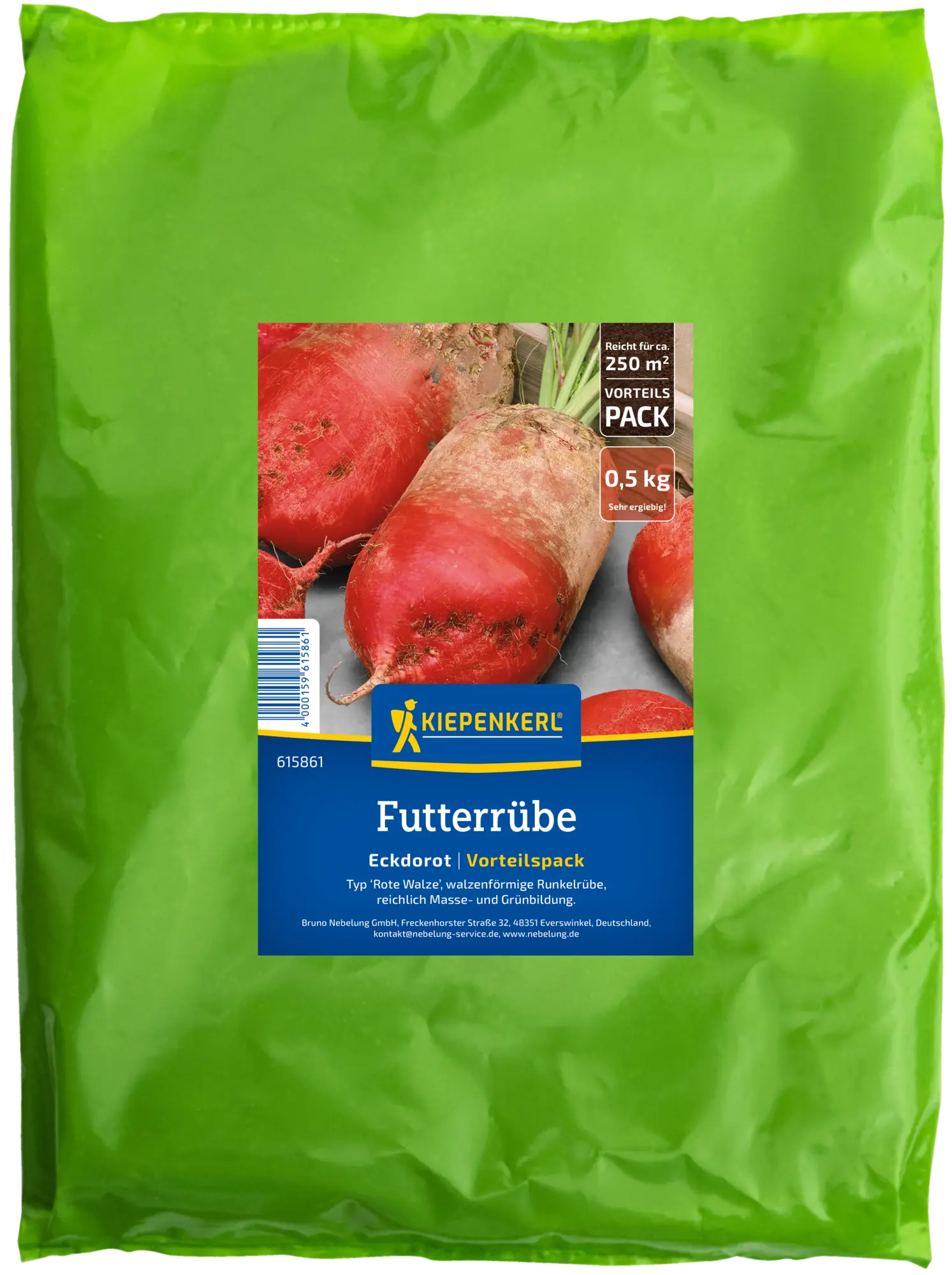 Futterrübe Eckdorot, 0,5 kg