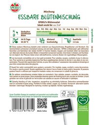 Bunte essbare Blumenmischung aus Kapuzinerkresse, Ringelblumen und Borstch in Eiswürfeln konserviert, für Salate und Cocktails.