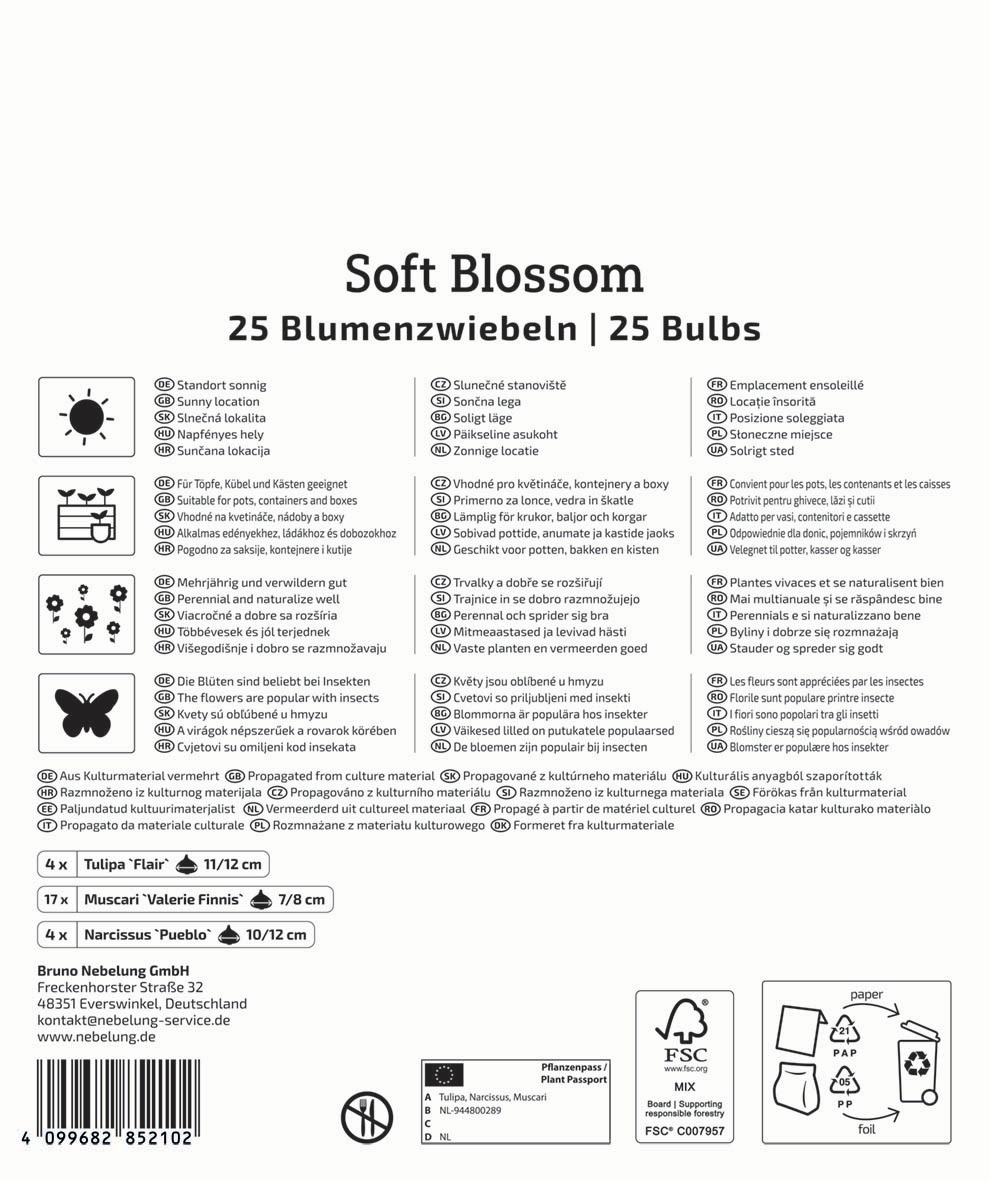 Mega-Pack Blumenzwiebelmischung Soft Blossom Mix